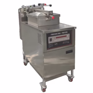 Commercial Freestanding KFC Henny Penny Chickens Gas Deep High Pressure Fryer with Wheels