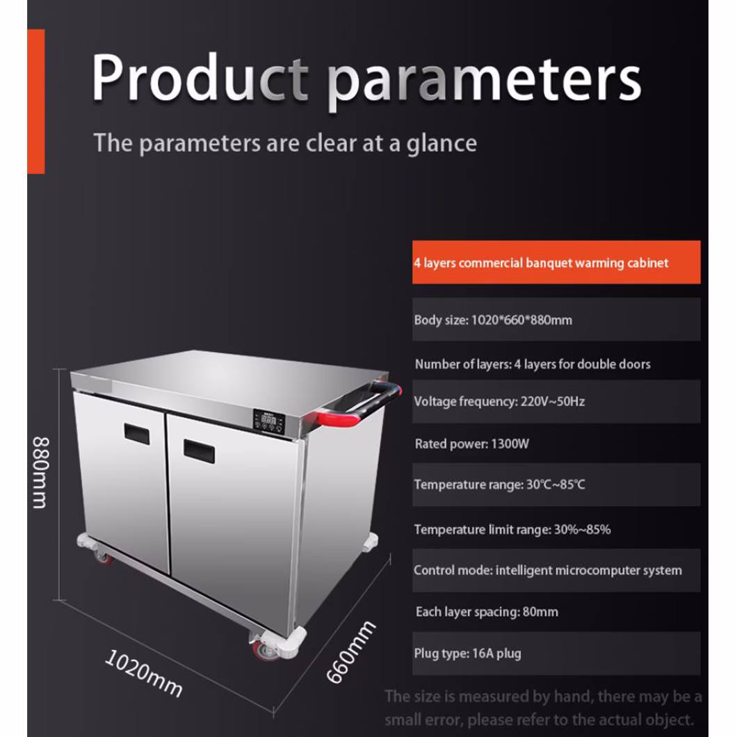 4-layer commercial banquet warming cabinet