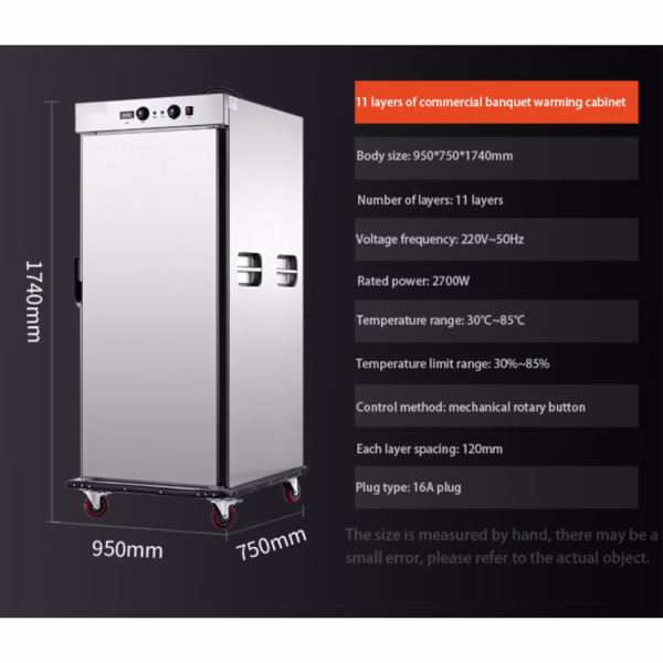 11-layer commercial banquet warming cabinet